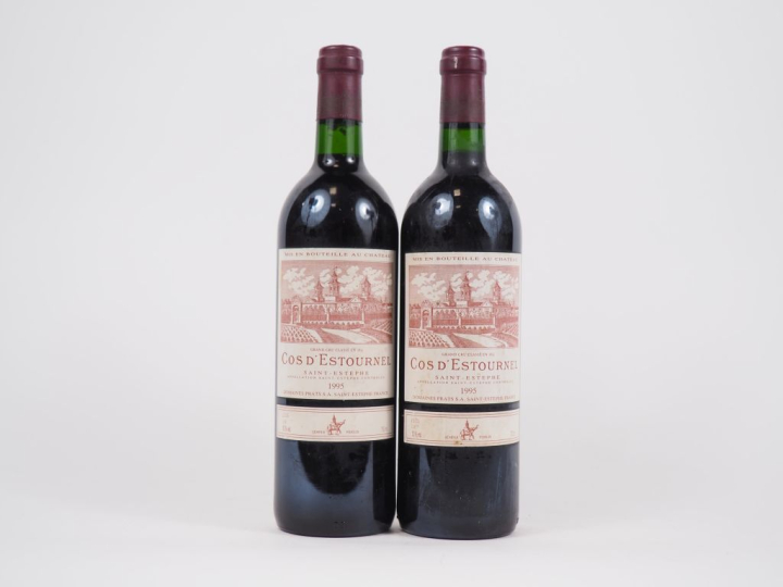 2 BOUTEILLES CHÂTEAU COS D'ESTOURNEL GCC ST ESTÈPHE - 1995