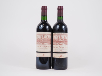 Vente aux enchères 2 BOUTEILLES CHÂTEAU COS D'ESTOURNEL GCC ST ESTÈPHE - 1995