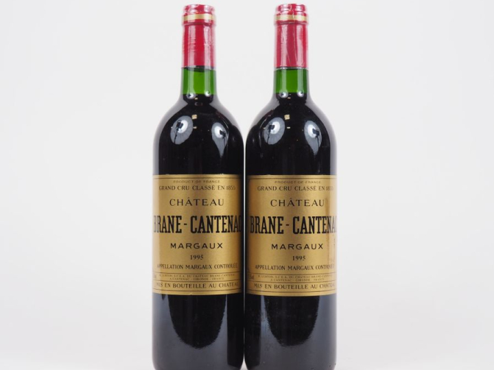 2 BOUTEILLE CHÂTEAU BRANE CANTENAC GCC MARGAUX - 1995 - BG