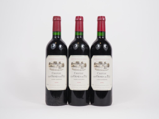 Vente aux enchères 3 BOUTEILLES CHÂTEAU LES ORMES DE PEZ ST ESTÈPHE - 1996