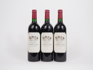 Vente aux enchères 3 BOUTEILLES CHÂTEAU LES ORMES DE PEZ ST ESTÈPHE - 1996