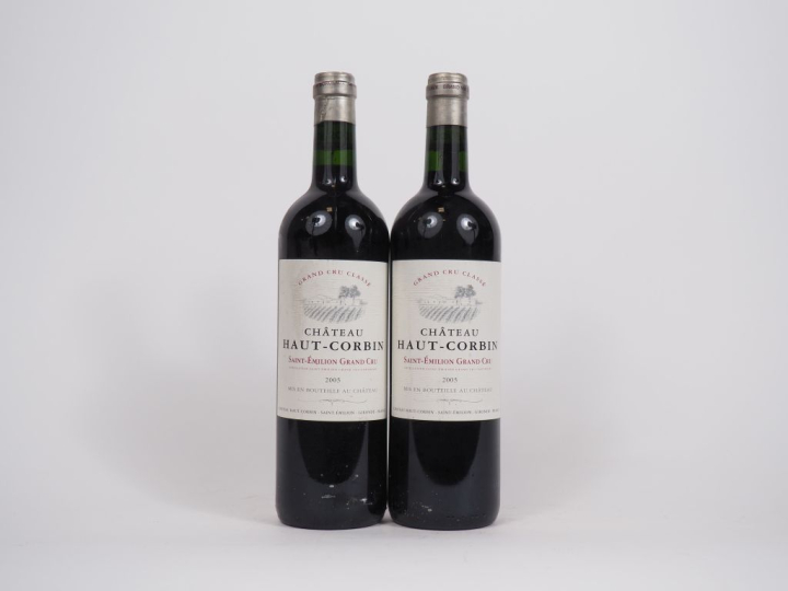 2 BOUTEILLES CHÂTEAU HAUT CORBIN GCC ST ÉMILION - 2005