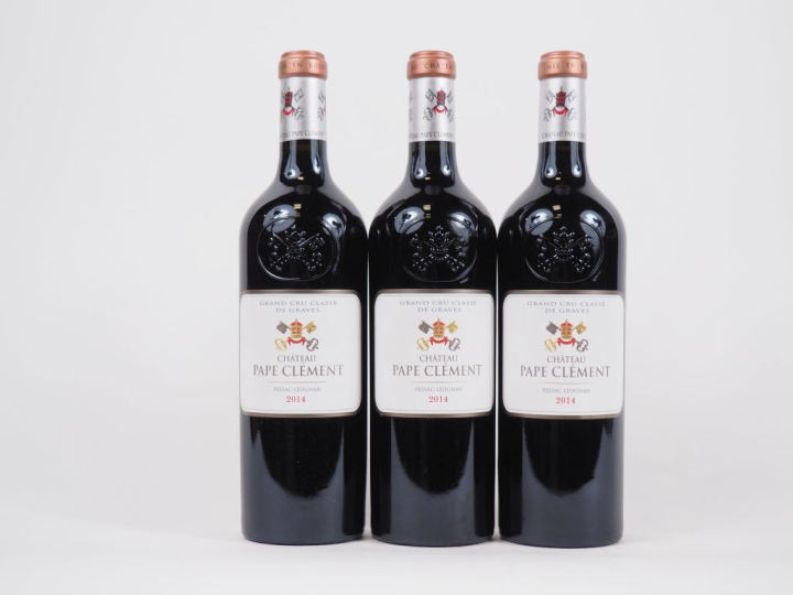 3 BOUTEILLES CHÂTEAU PAPE CLÉMENT GCC GRAVES - 2014