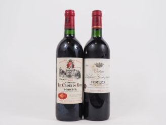 Vente aux enchères 2 BOUTEILLES POMEROL : 1 CHÂTEAU LA CROIX DE GAY 1995/1 CHÂTEAU LAFLEU