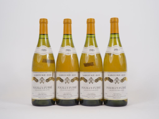 Vente aux enchères 4 BOUTEILLES POUILLY FUISSÉ LABOURÉ ROI - 1989 - BS