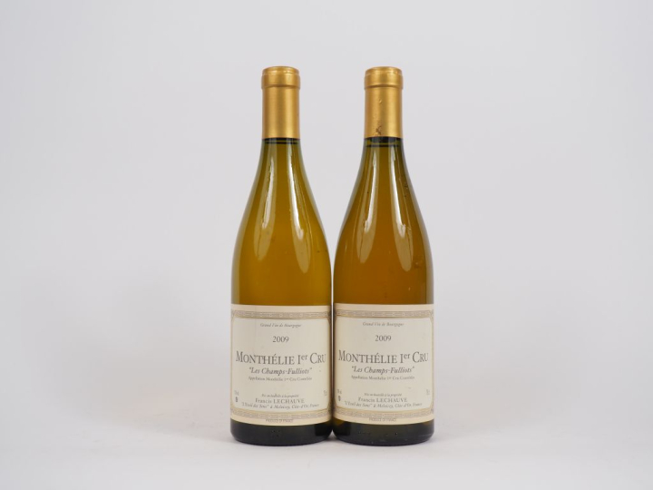 2 BOUTEILLES MONTHÉLIE 1er CRU "LES CHAMPS FULLIOTS" F. LECHAUVE - 200