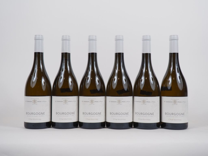 6 BOUTEILLES BOURGOGNE CHARDONNAY JC. GARNIER PÈRE   FILS