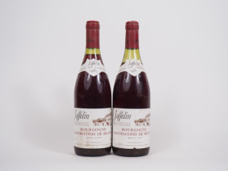 Vente aux enchères 2 BOUTEILLES BOURGOGNE HAUTES COTES DE BEAUNE JAFFELIN "CAVES DU CHAPI