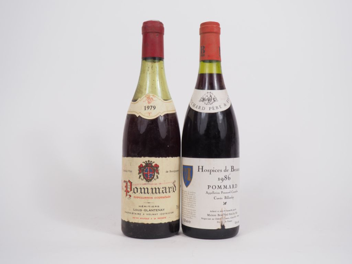2 BOUTEILLES POMMARD : 1 POMMARD LOUIS GLANTENAY 1979 - 6 CM/1 POMMARD