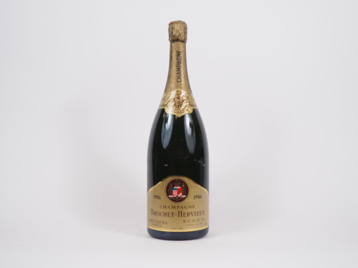 1 MAGNUM CHAMPAGNE 1er CRU ECUEIL BROCHET HERVIEUX  - 1986