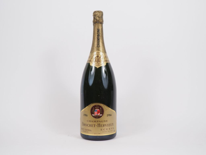 1 MAGNUM CHAMPAGNE 1er CRU ECUEIL BROCHET HERVIEUX  - 1986