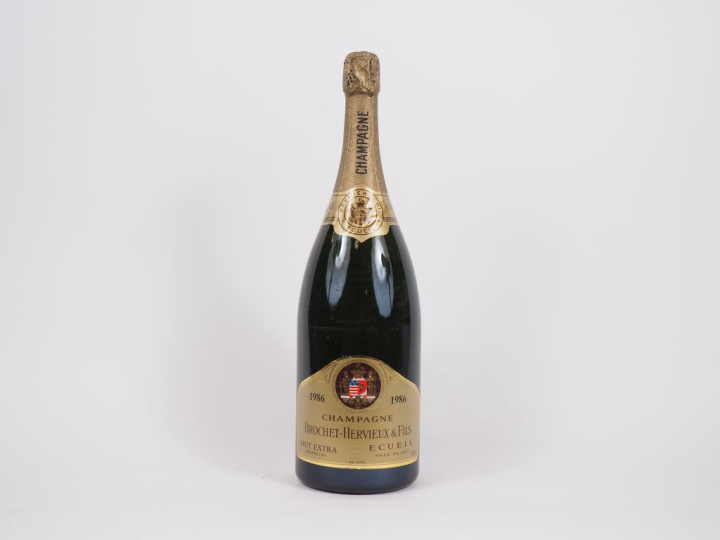 1 MAGNUM CHAMPAGNE 1er CRU ECUEIL BROCHET HERVIEUX - 1986
