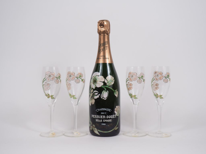 1 BOUTEILLE CHAMPAGNE PERRIER JOUET "CUVÉE BELLE ÉPOQUE" - 1988 - COFF