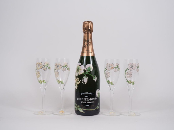 1 BOUTEILLE CHAMPAGNE PERRIER JOUET "CUVÉE BELLE ÉPOQUE" - 1988 - COFF