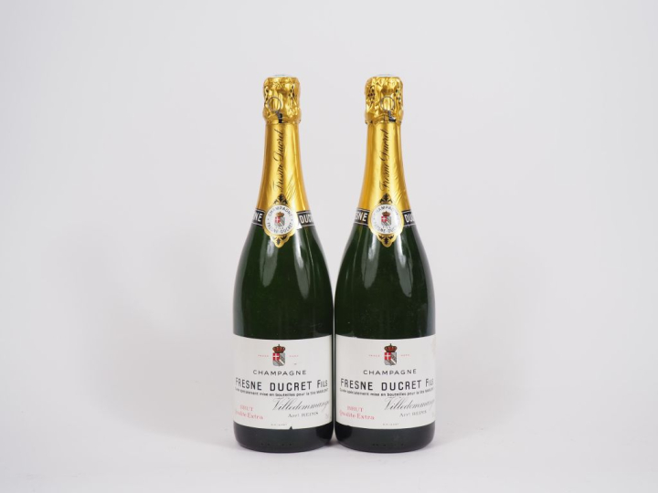 2 BOUTEILLES CHAMPAGNE FRESNE DUCRET FILS