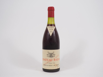 Vente aux enchères 1 BOUTEILLE CHÂTEAU RAYAS CHÂTEAUNEUF DU PAPE - 1974 - 3 CM