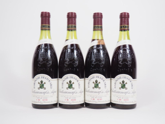 Vente aux enchères 4 BOUTEILLES CHÂTEAUNEUF DU PAPE BARONNE D'ESTOUARD - 1983 : 1 ETS/2 d