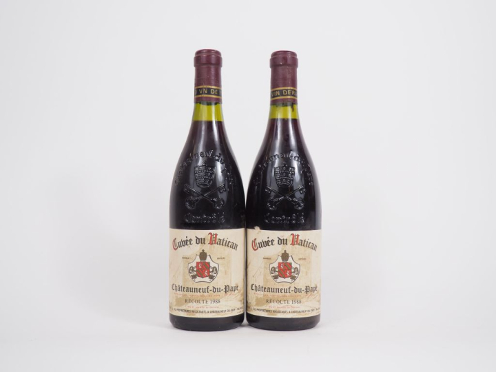 2 BOUTEILLES CHÂTEAUNEUF DU PAPE "CUVÉE DU VATICAN" - 1988