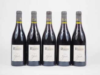 Vente aux enchères 5 BOUTEILLES CAIRANNE COTES DU RHÔNE VILLAGES DOMAINE DE LA PRÉSIDENTE