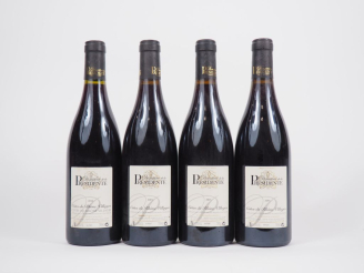 Vente aux enchères 4 BOUTEILLES CÔTES DU RHÔNE VILLAGES DOMAINE DE LA PRÉSIDENTE - 2015