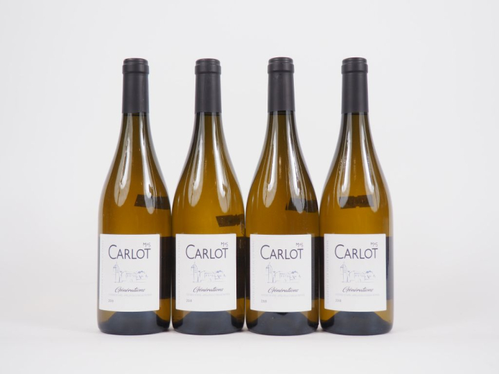 4 BOUTEILLES MAS CARLOT COSTIÈRES DE NÎMES "GÉNÉRATIONS" - 2018