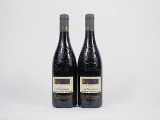 Vente aux enchères 2 BOUTEILLES CHÂTEAUNEUF DU PAPE "LA NONCIATURE" DOMAINE DE LA PRÉSIDE