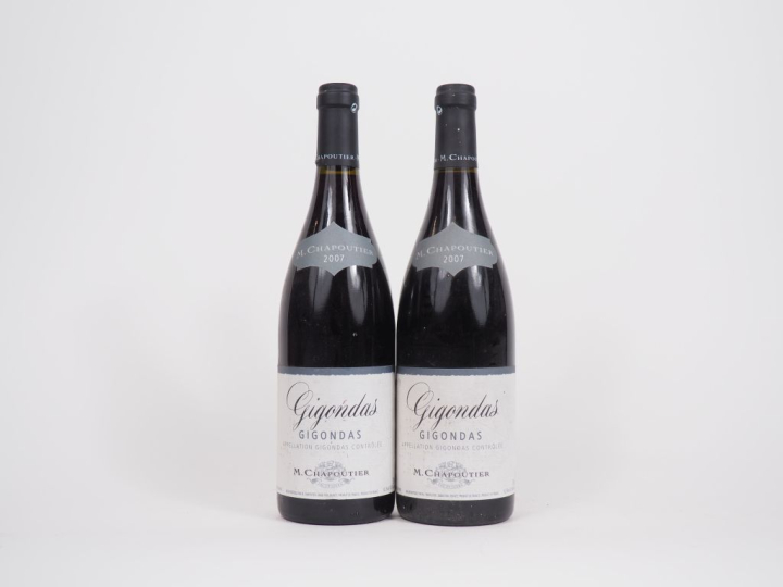 2 BOUTEILLES GIGONDAS M. CHAPOUTIER - 2007