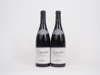 Vente aux enchères 2 BOUTEILLES GIGONDAS M. CHAPOUTIER - 2007