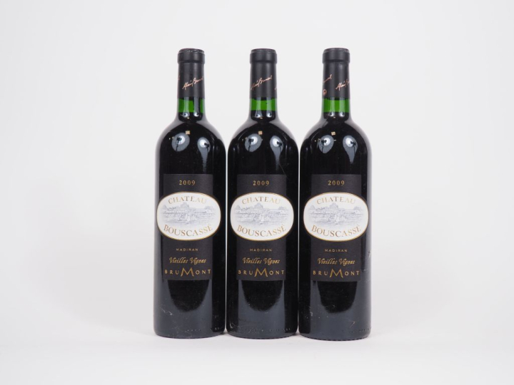 3 BOUTEILLES CHÂTEAU BOUSCASSÉ 'VIEILLES VIGNES' MADIRAN - 2009