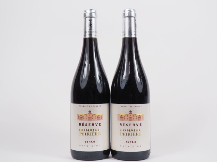 2 BOUTEILLES DOMAINE PEIRIERE SYRAH PAYS D'OC "RÉSERVE" - 2020