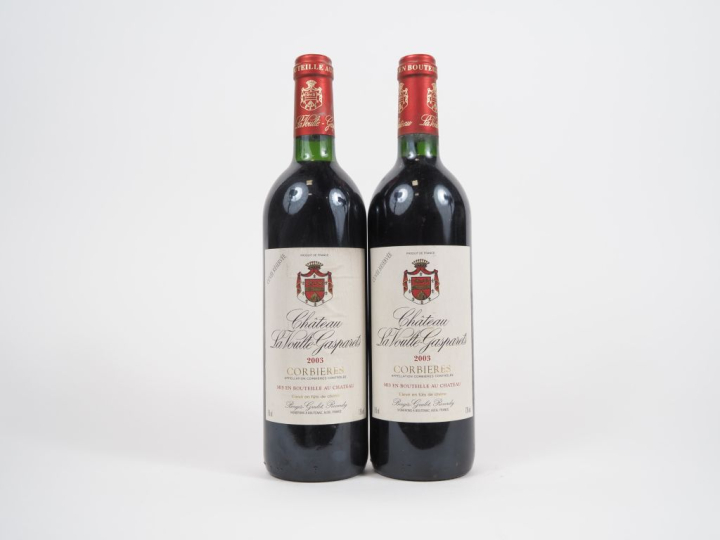 2 BOUTEILLES CHÂTEAU LA VOULTE GASPARETS CORBIÈRES - 2003 - BG