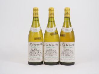 Vente aux enchères 3 BOUTEILLES DE LADOUCETTE POUILLY FUMÉ - 1989 - BS
