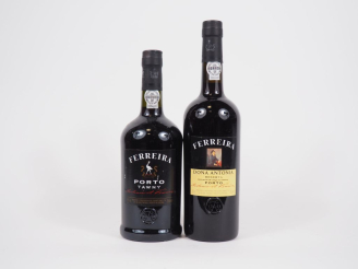 Vente aux enchères 2 BOUTEILLES PORTO FERREIRA : 1 PORTO TAWNY/1 DONA ANTONIA RESERVA