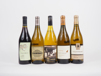 Vente aux enchères 5 VINS USA : 1 TALOMAS SYRAH CABERNET SAUVIGNON 2002/1 OFFICIAL DUNNIG