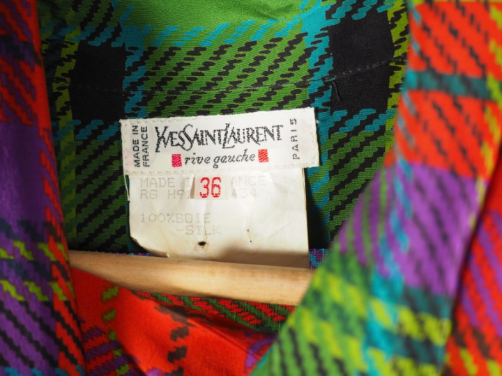 YVES SAINT LAURENT, Rive gauche Robe portefeuille en soie (100%) polyc