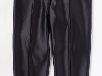 YVES SAINT LAURENT, Variation Pantalon fluide noir à pinces en polyest