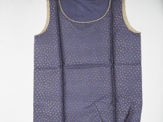 Vente aux enchères YVES SAINT LAURENT, Rive gauche Tunique sans manche, à décor tâcheté d