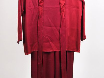 YVES SAINT LAURENT, Rive gauche Ensemble pantalon et blouse à manches 