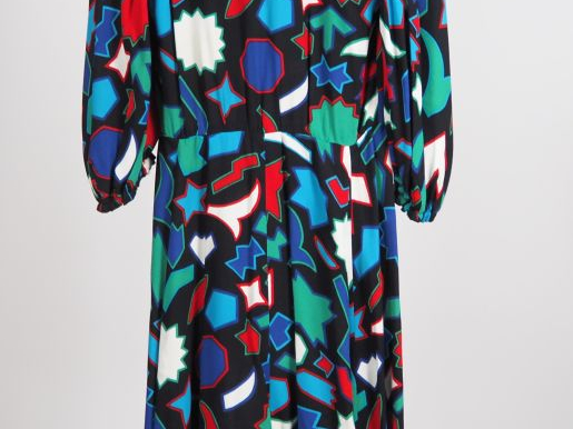 YVES SAINT LAURENT, Rive gauche Robe probablement en partie en soie, à