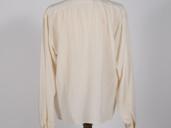 YVES SAINT LAURENT, Rive gauche Blouse à manches longues en soie (100%