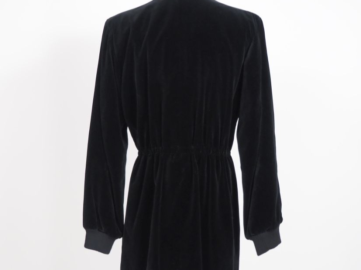 SAINT LAURENT, Rive gauche Veste en coton (78%) imitant le velours noi