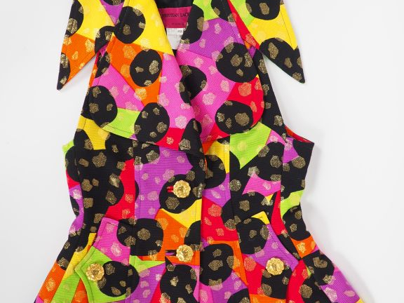 Christian LACROIX, Paris Veste sans manche en soie (100%) polychrome. 
