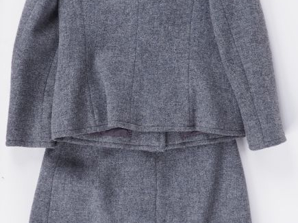 Pierre CARDIN Ensemble de tailleur, veste et jupe, probablement en lai