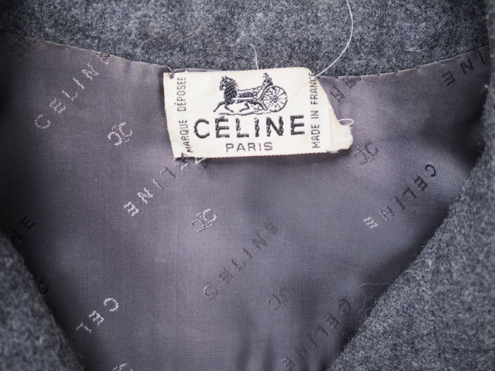 CELINE, Paris Ensemble de tailleur, veste et jupe, probablement en lai