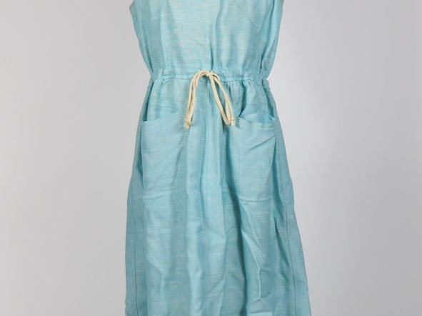 COURREGES, Paris Robe sans manche en fibranne (100%), bleu ciel.  Cein