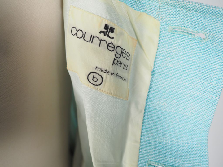 COURREGES, Paris Robe sans manche en fibranne (100%), bleu ciel.  Cein