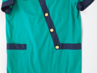 Vente aux enchères Guy LAROCHE, Sportswear Robe à manches courtes et épaulettes en coton 