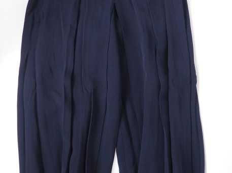 Jean-Louis SCHERRER, Boutique, Paris Pantalon large à plis bleu marine