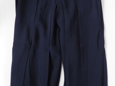 Jean-Louis SCHERRER, Boutique, Paris Pantalon large à plis bleu marine