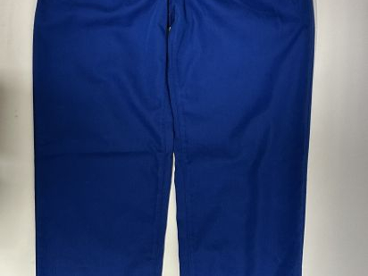 VERSACE Veste en coton (98%) de couleur turquoise.  Fermeture à l'avan